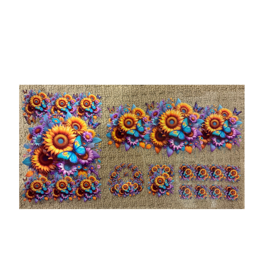 6 in 1 - Sunflowers & Butterflies