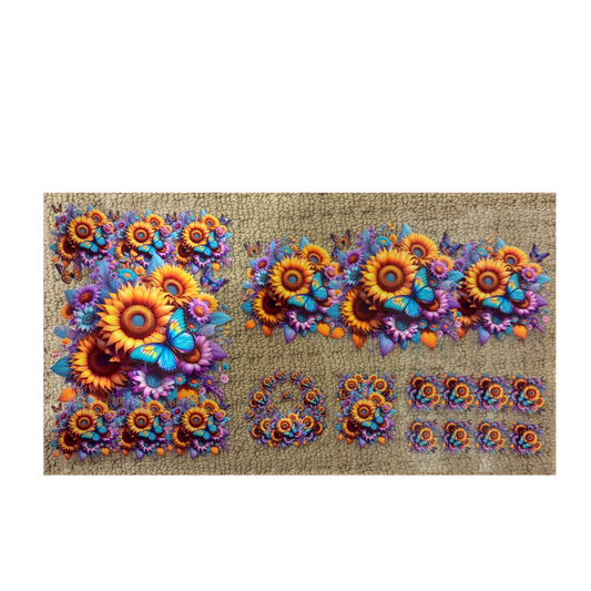 6 in 1 - Sunflowers & Butterflies