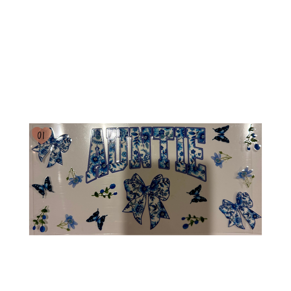 Blue Floral Auntie