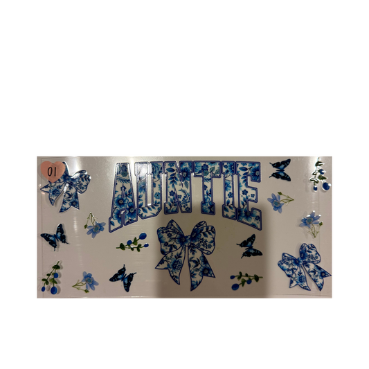 Blue Floral Auntie