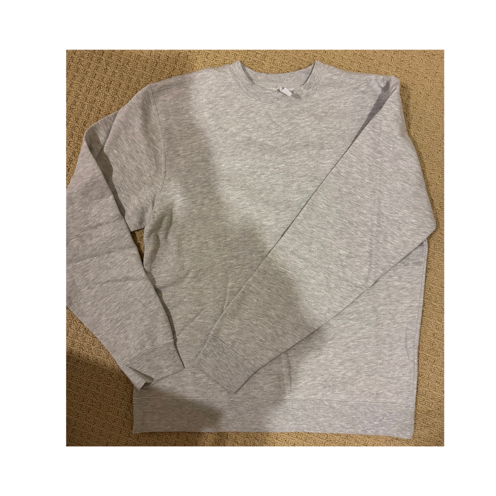MEDIUM Grey Heavyweight Crew