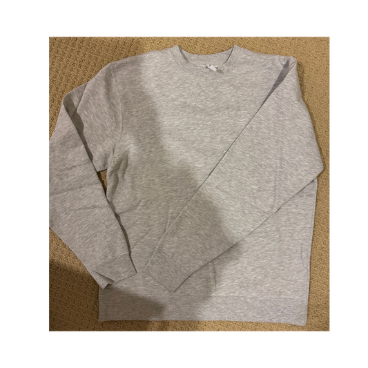 MEDIUM Grey Heavyweight Crew