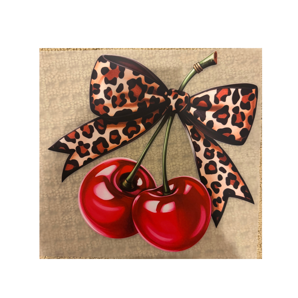 DTF - Cheetah Bow Cherries