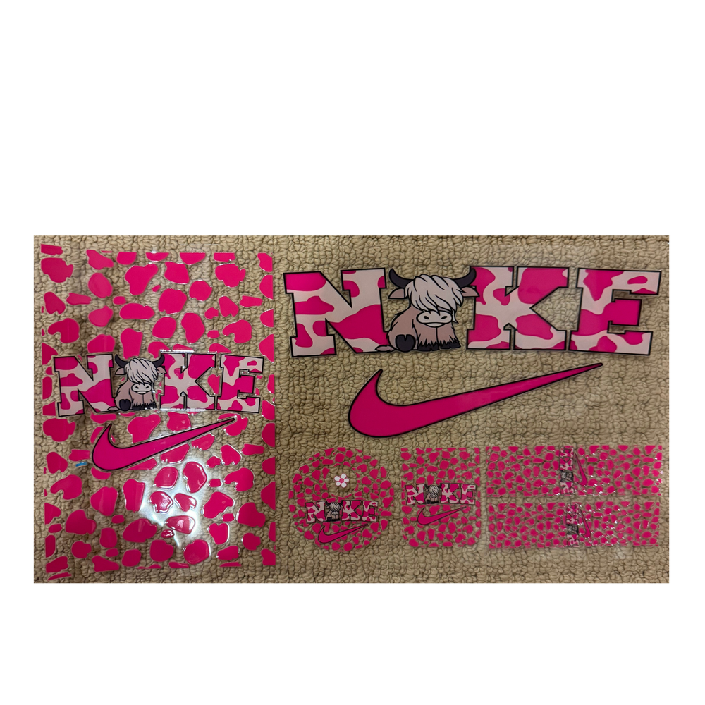 6 in 1 - Pink Check Cow