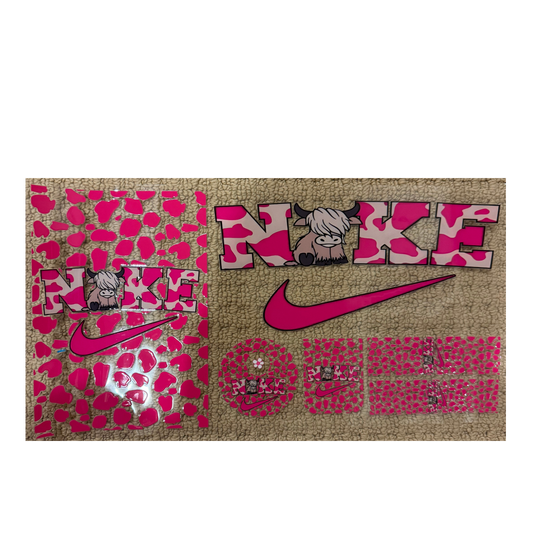 6 in 1 - Pink Check Cow