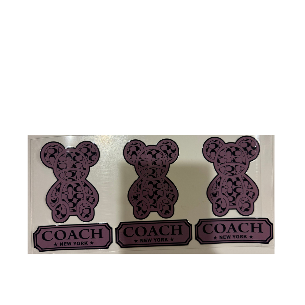 Purple/Grey Coach Bears