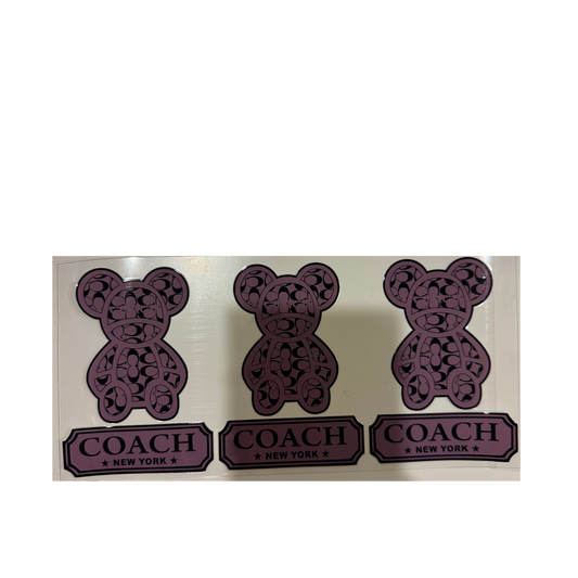 Purple/Grey Coach Bears