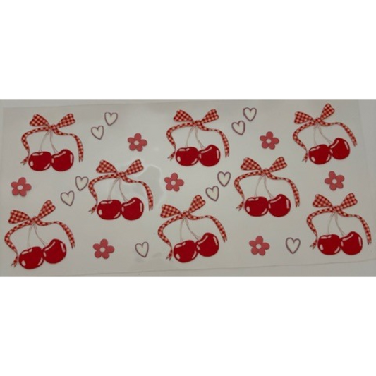 Checkered Bows & Cherries