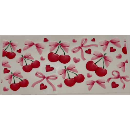 Red Cherries - Pink Bows