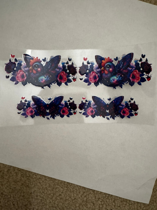 3oz - Butterfly & Bird