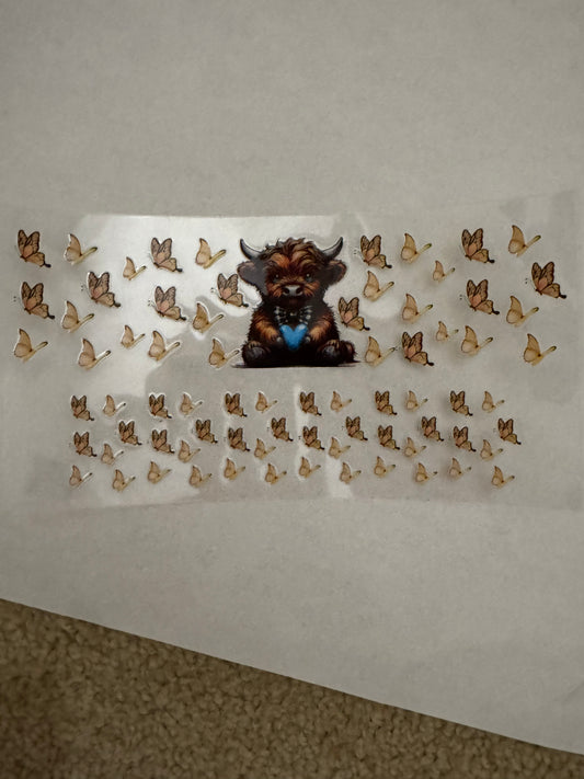 3oz - Cow w/ Butterflies