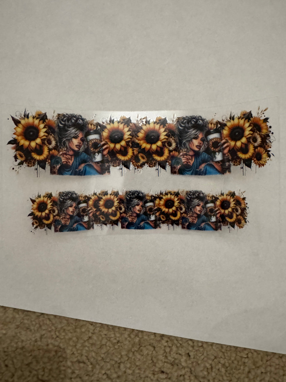 3o - Tattoo Girl Sunflowers